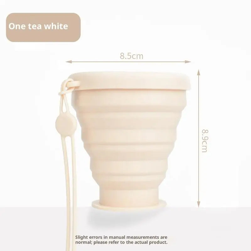 1Pcs Heat Resistant Folding Drinking Cup Mug Portable Water Cups Rubber Travel Camping Soft Silicone