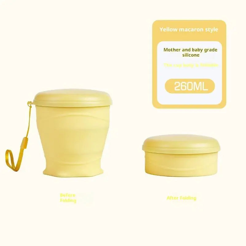 1Pcs Heat Resistant Folding Drinking Cup Mug Portable Water Cups Rubber Travel Camping Soft Silicone