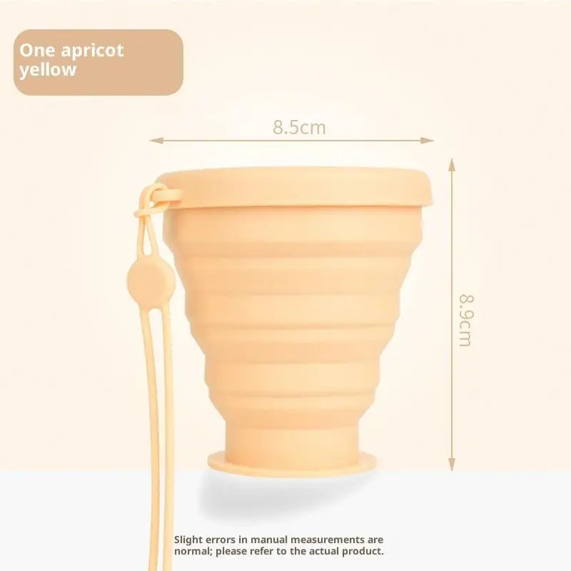 1Pcs Heat Resistant Folding Drinking Cup Mug Portable Water Cups Rubber Travel Camping Soft Silicone