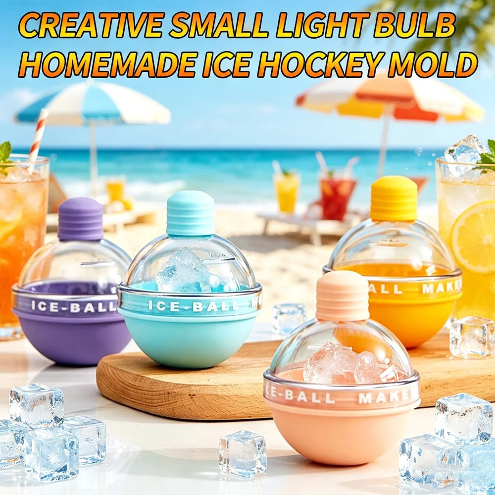 Home Bar Essential: Silicone Ice Ball Mold for Making Smooth Round Ice Cubes