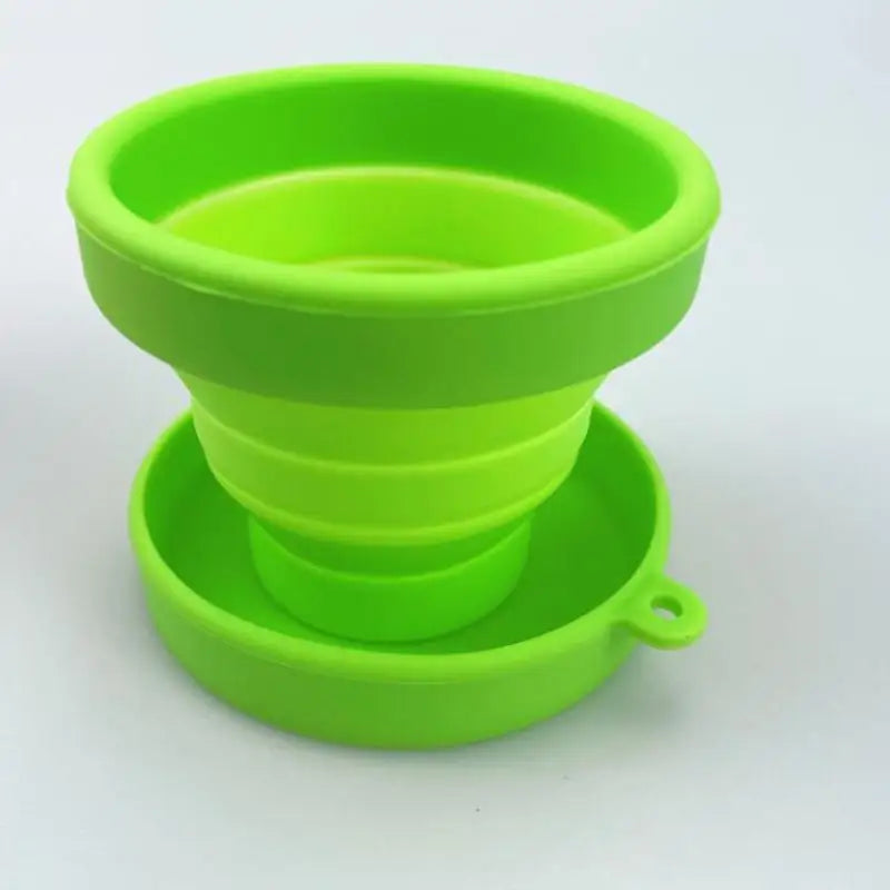 1Pcs Heat Resistant Folding Drinking Cup Mug Portable Water Cups Rubber Travel Camping Soft Silicone