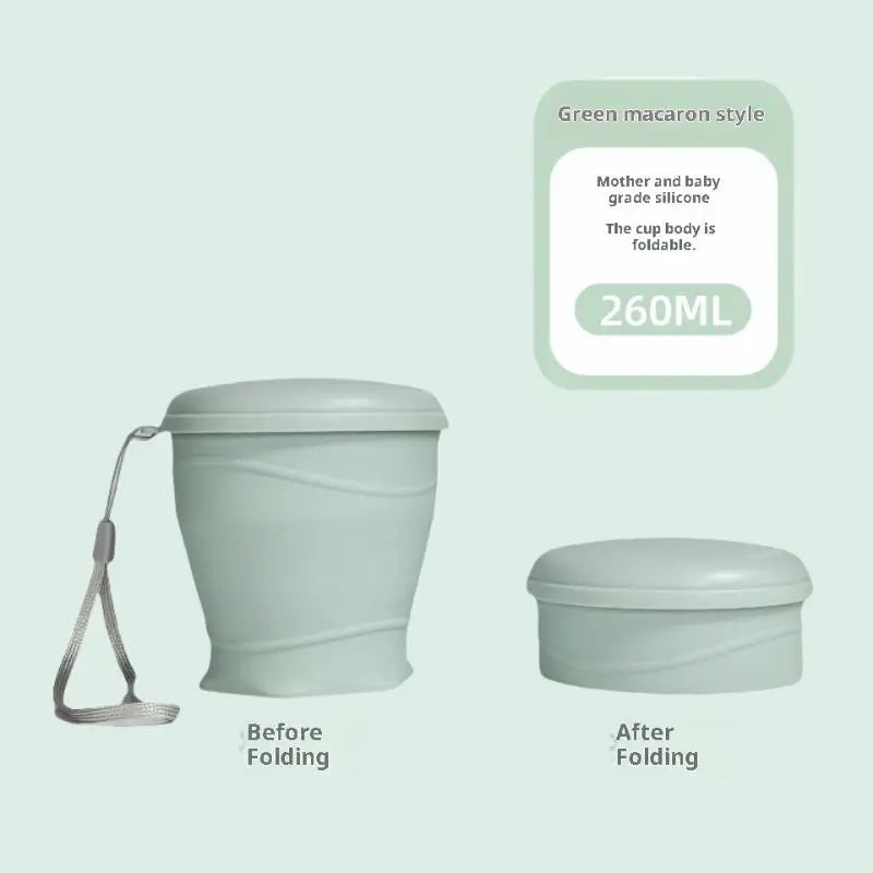 1Pcs Heat Resistant Folding Drinking Cup Mug Portable Water Cups Rubber Travel Camping Soft Silicone