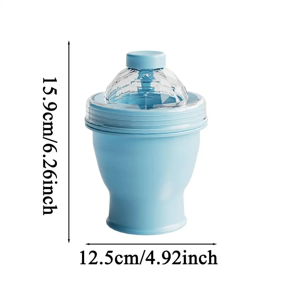 2 in 1 Ice Ball Maker Cup Foldable Leakproof Water Bottle With Straw Lid Silicone Ice Mold Portable