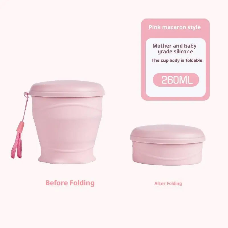 1Pcs Heat Resistant Folding Drinking Cup Mug Portable Water Cups Rubber Travel Camping Soft Silicone